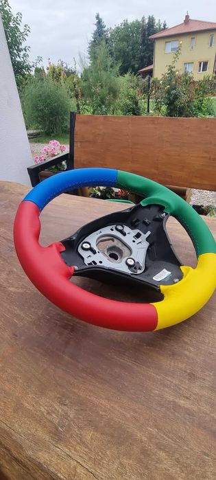 NOWA skórzana kierownica obszywanie szybka wysyłka