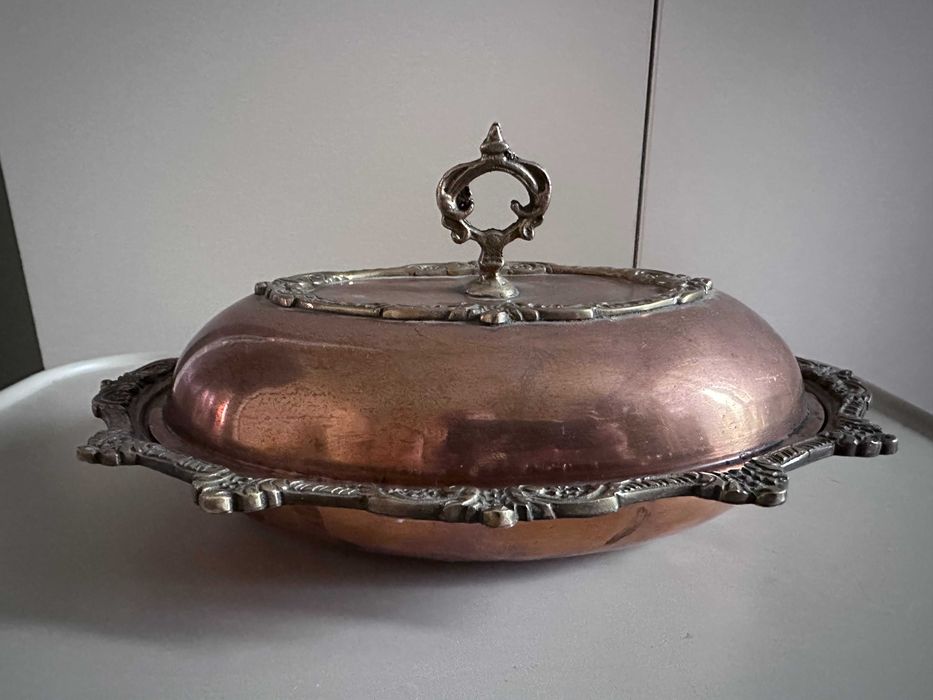 кастрюля медная с бронзой