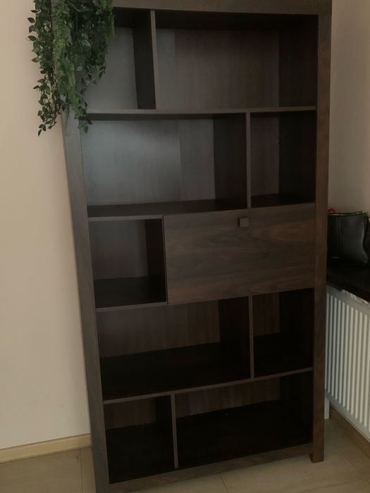 Forte Indigo regał dąb durance barek mosieżny uchwyt