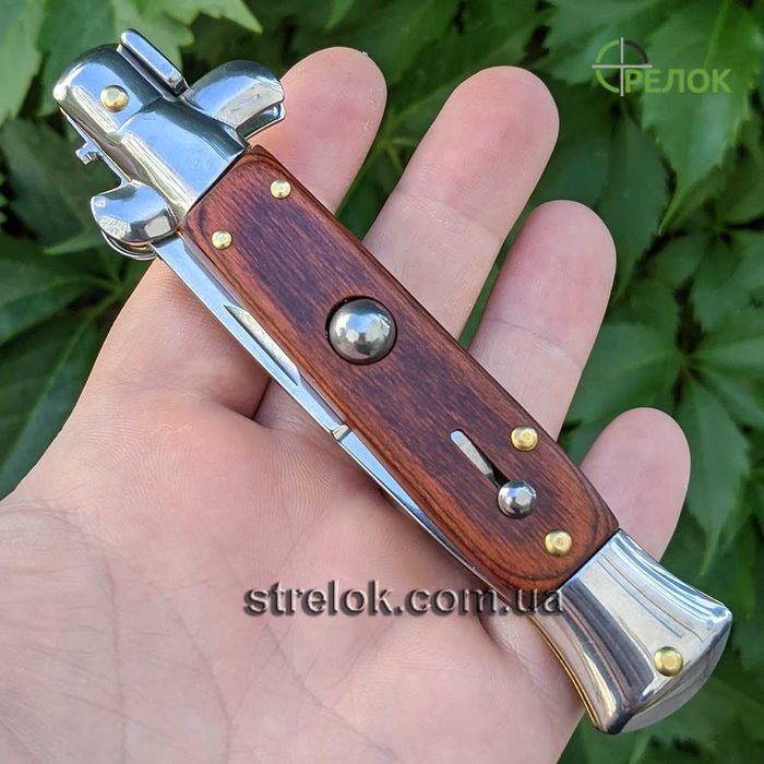 Нож выкидной СТИЛЕТ wood version