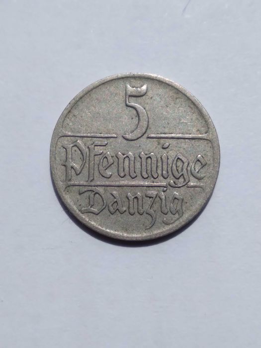 Moneta 5 pfennige 1923 WMG