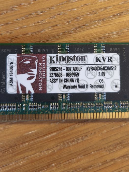 Memória RAM Kingston 512MB, 400MHz, PC3200 DDR