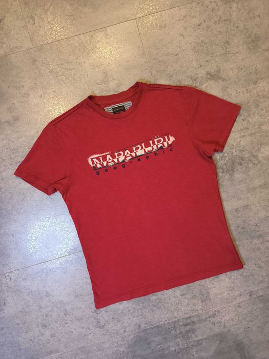 Vintage Koszulka Napapijri Duże Logo T-Shirt