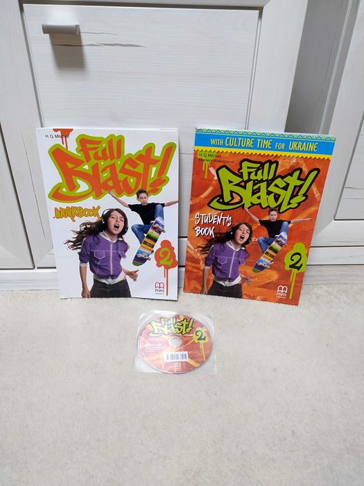 Full Blast 2 Комплект підручників з англійської мови оригінальний+диск