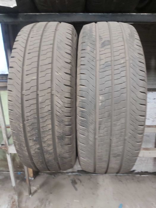 215/60R17C Dwie używane opony letnie do Busa Continental