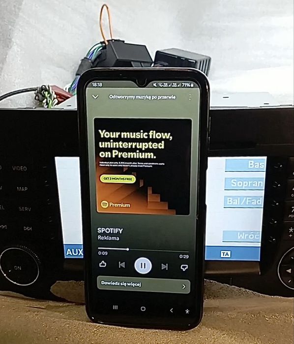 MERCEDES W169, W245 PL MENU! Vito Radio Nawigacja Bluetooth - opcja