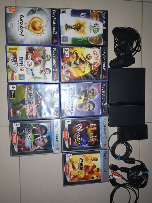 Ps2 Slim com 9 jogos