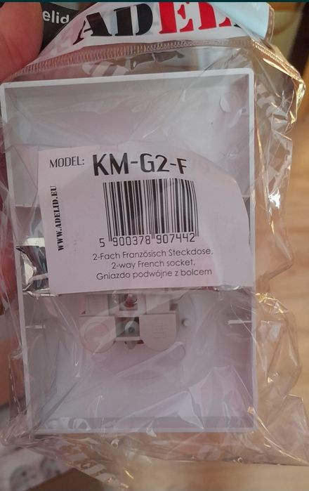 Gniazdko podwójne x 7