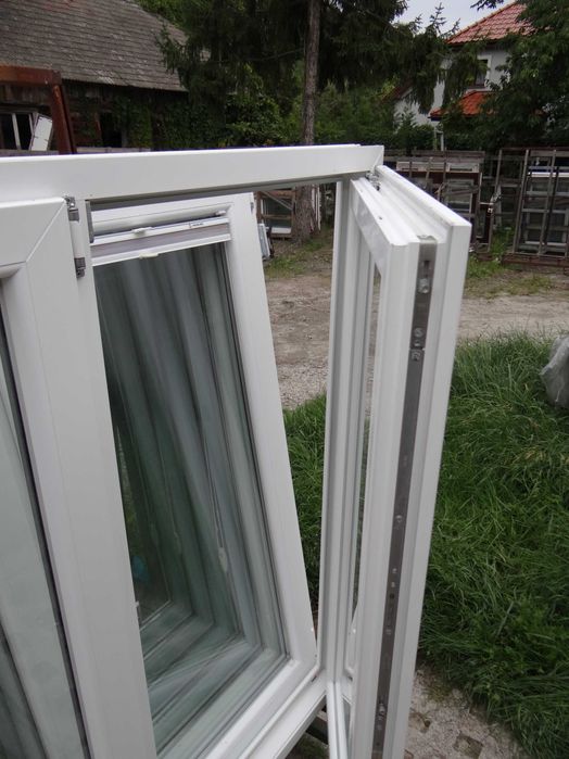 Okno PCV 206,5x142,5 Białe Trzyskrzydłowe R+RU+R | FHU Banasik Szadek