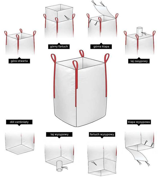 Worki Big Bag Bagi 500kg 750kg 1000kg BIGBAG Wysyłka 24h