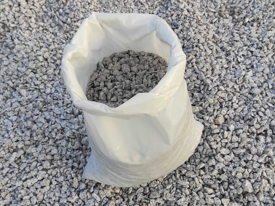 Grys granitowy 8-16mm. "Dalmatyńczyk / Sól i Pieprz". Premium - SZARY!