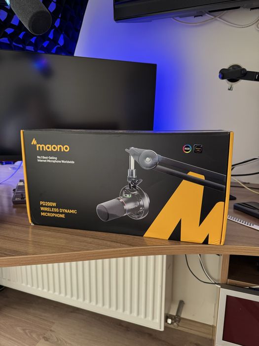 Мікрофон Maono PD200W Hybrid + пантограф NB35 | USB-C / XLR / 2.4 ГГц