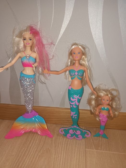 Bonecas Sereias coloridas