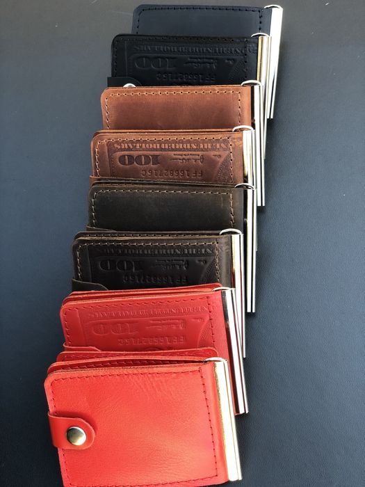 Кошелёк «зажим» из натуральной кожи оптом