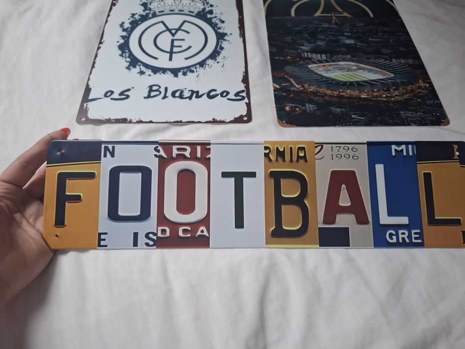 Plakat blacha Real Madryt  PSG Football