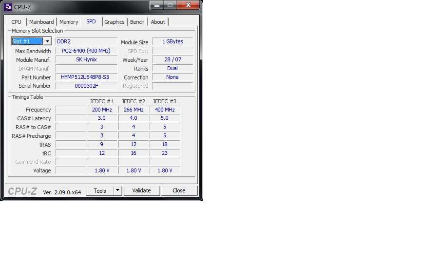 Оперативная память DDR2 1 GB