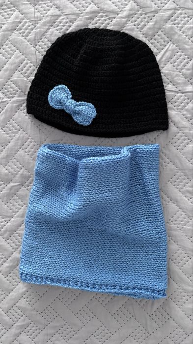 Komplet czapka z kominem