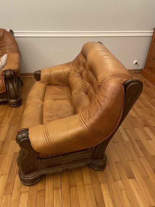 Kanapa Skórzana Kler Dąb