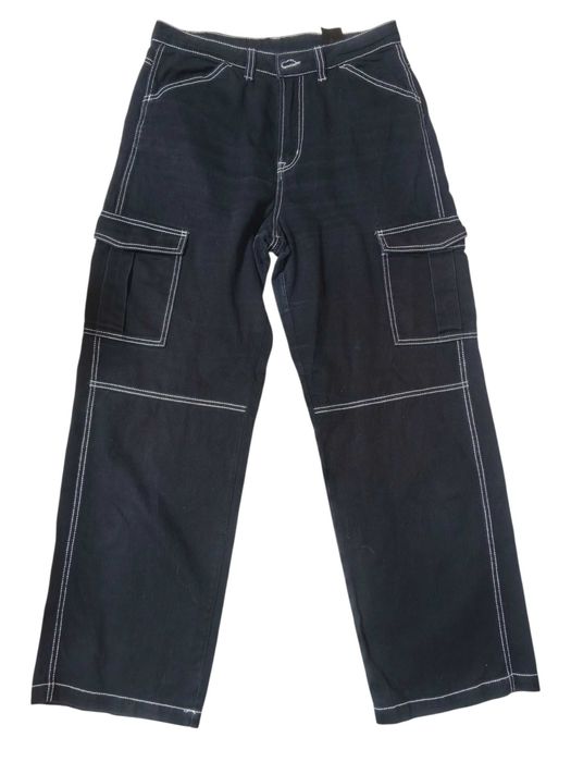 Широкі чорні штани карго М розмір 46-48 H&M Divided джинси