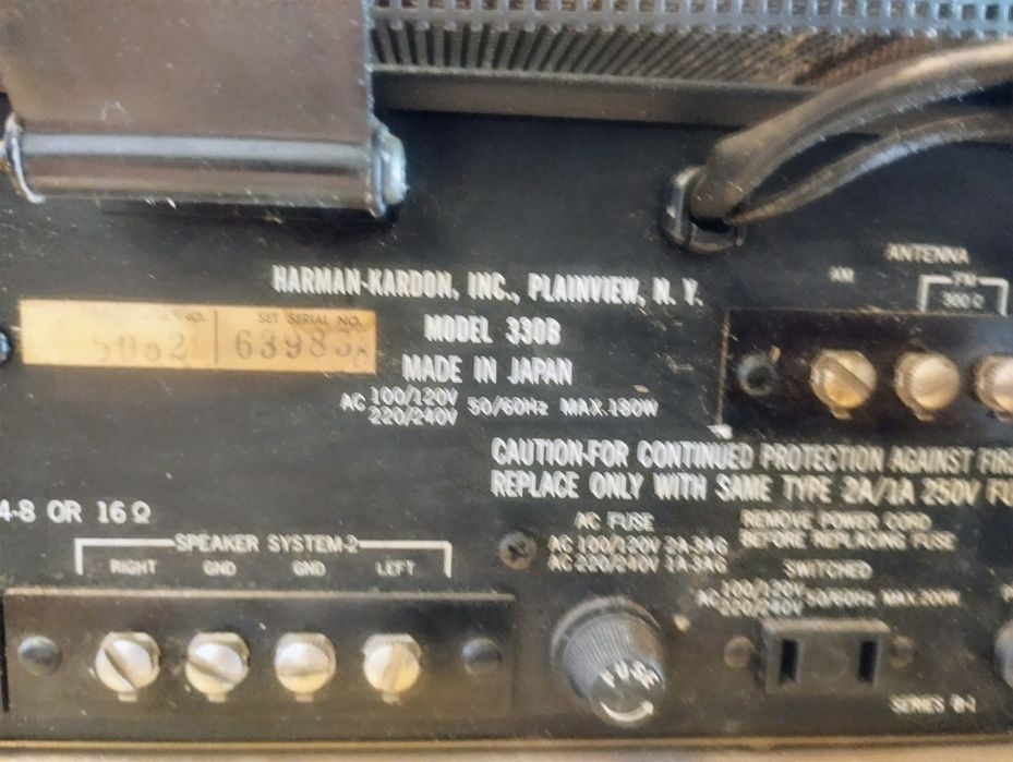 Harman Kardon 330B - Amplituner stereo Vintage