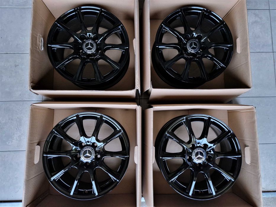 Alufelgi 16 5x112 Czarne Mercedes A B C CLA V Vito Viano i inne ! 307#