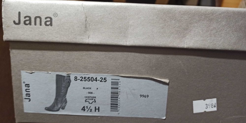 Kozaki damskie Jana - rozmiar 38