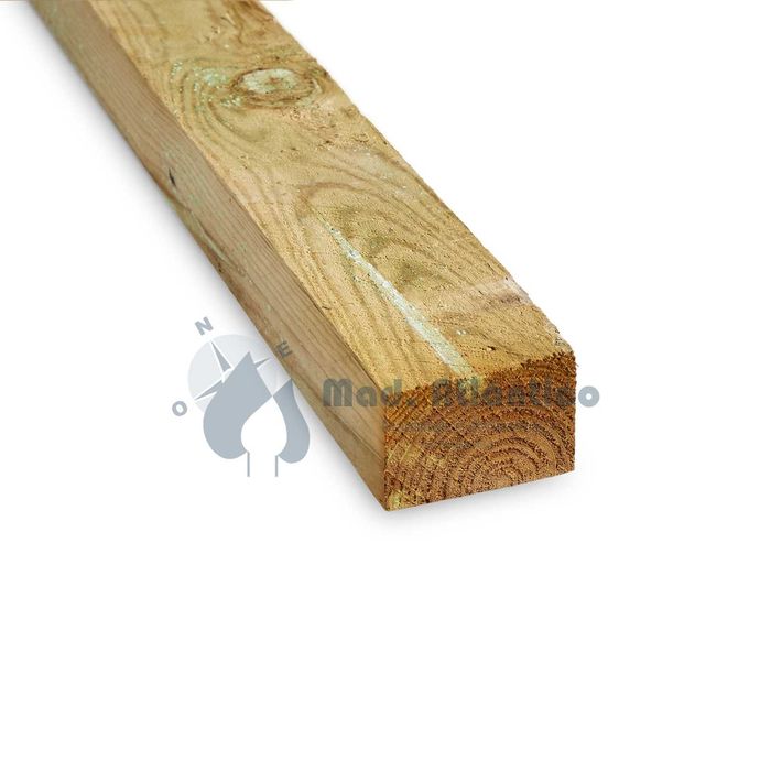 Barrotes de Pinho Nacional Toscos Tratados C4