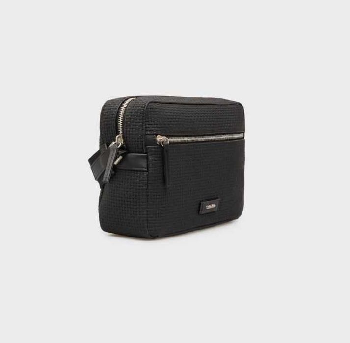 100% ОРИГІНАЛ Calvin Klein embossed crossbody ZIP NEW сумка чорна кросбоді чоловіча через плече