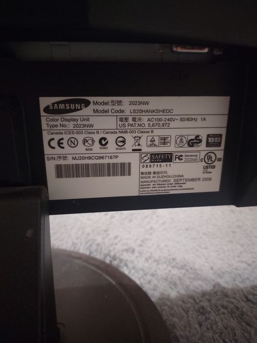 Monitor Samsung 60 Hz