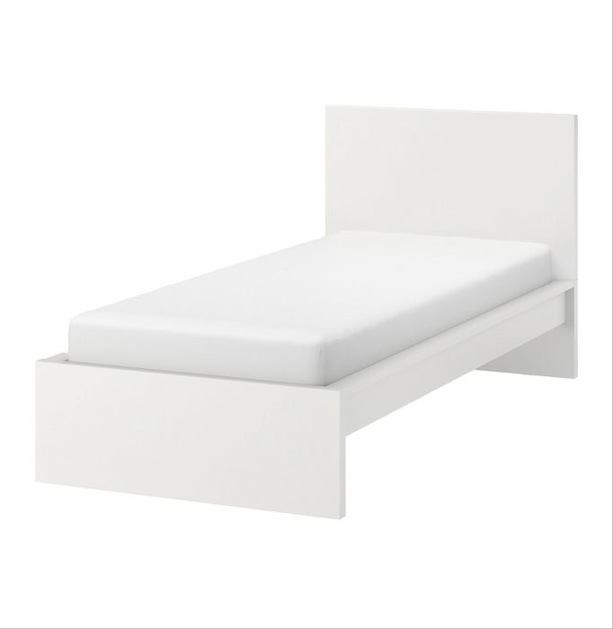 Cama IKEA MALM90x200 Branca – Bom Estado