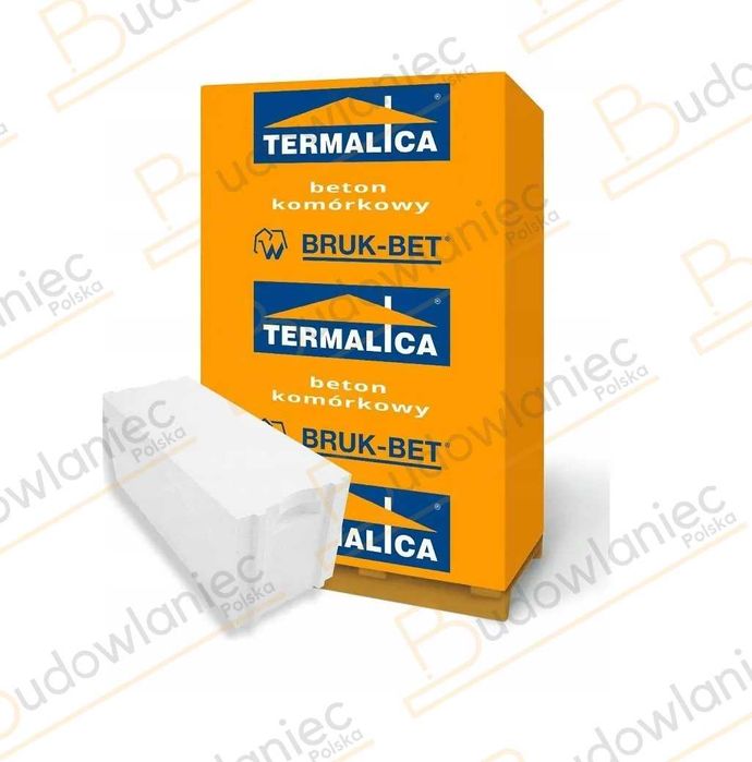 Pustak Termalica Gazobeton Beton Komórkowy 24x25x60 P+W kl.500 +HDS