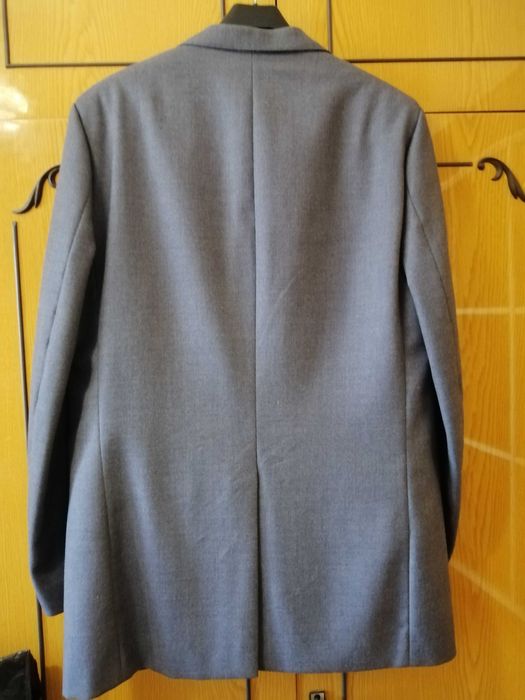 Мужской классический костюм-тройка, костюм чоловічий, б/у, размер 52