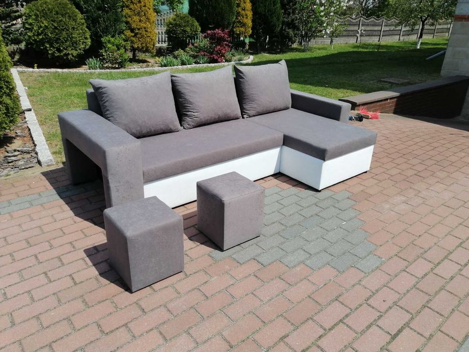 Narożnik GRAND z pufami w boczku. Kanapa od producenta