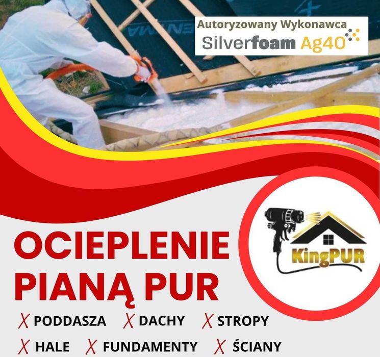 Ocieplenie Pianą Pur, izolacje natryskowe dachu, ocieplenie poddasza