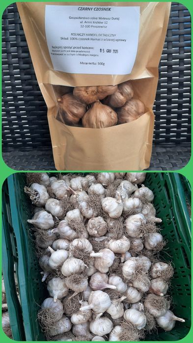Zestaw 4kg czosnku (2x czarny + 2x harnaś)