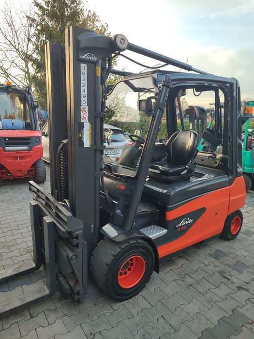 Wózek widłowy Linde E35L TRIPLEX ,wolny skok, 4xsekcja hydrauliczna