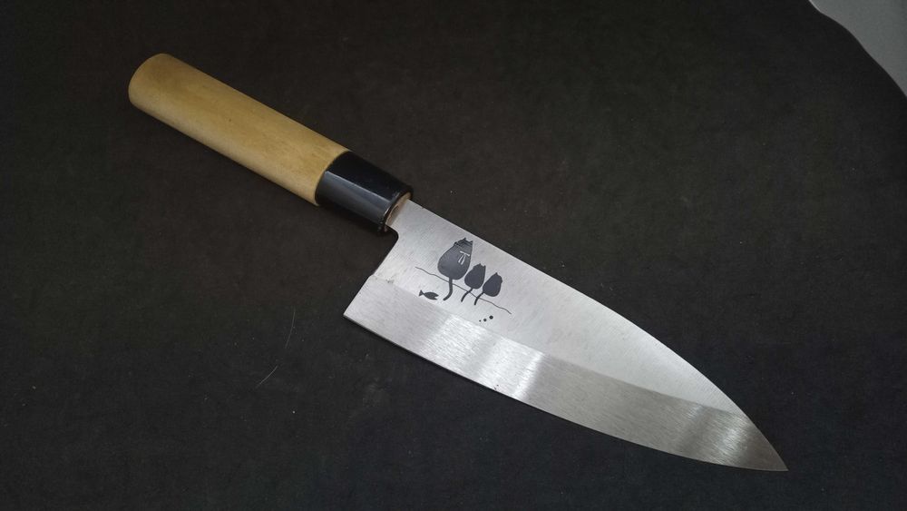 Nóż japoński typ funayuki stal nierdzewna