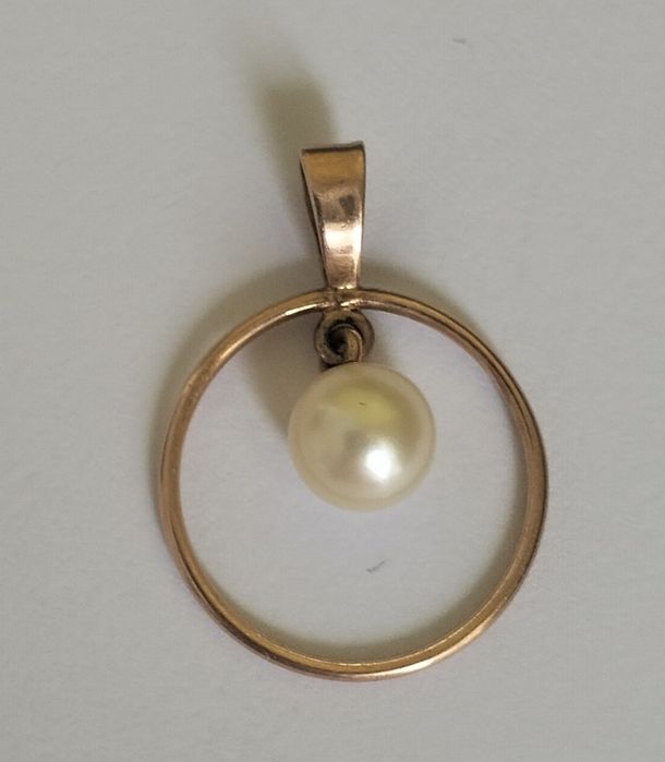 Золотая подвеска, кулон  СССР 583 проба