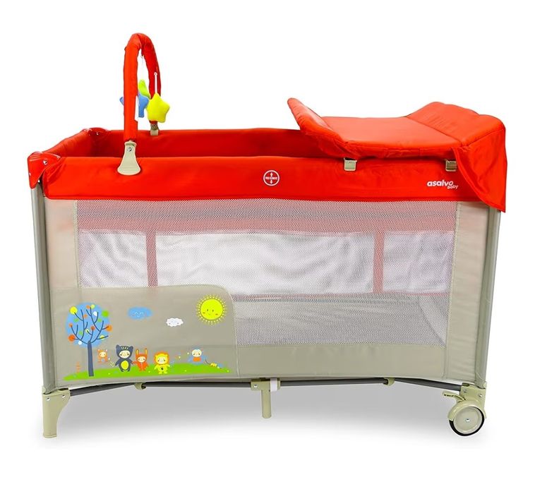 Cama de viagem bebé com trocador de fraldas marca Asalvo