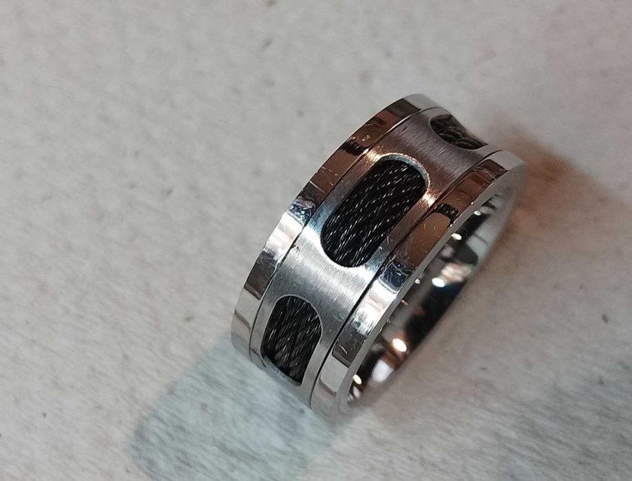 Брутальное мужское кольцо. Нержавеющая сталь. Новое. Размер 20.0