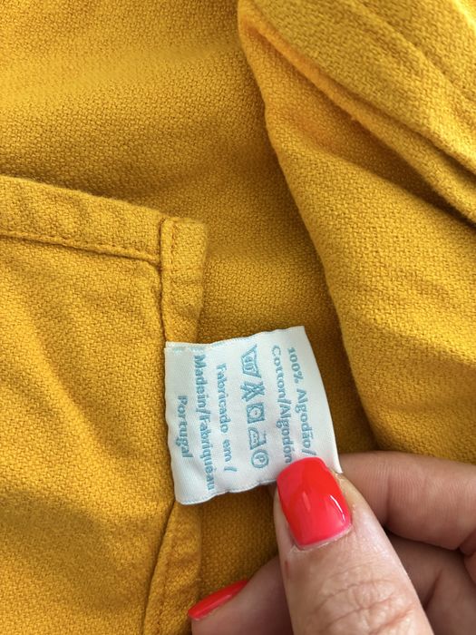 Sling argolas amarelo torrado
