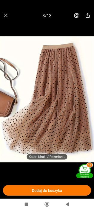 Spódnica długa tiulowa rozmiar M