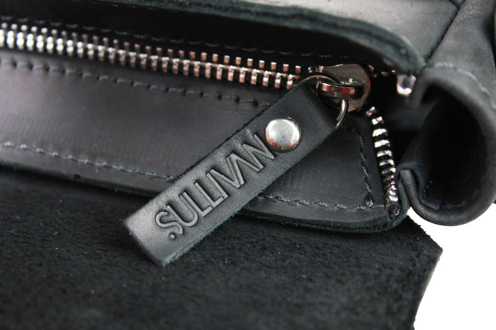 Сумка чоловіча шкіряна на плече SULLIVAN smvp72-1(25) чорна