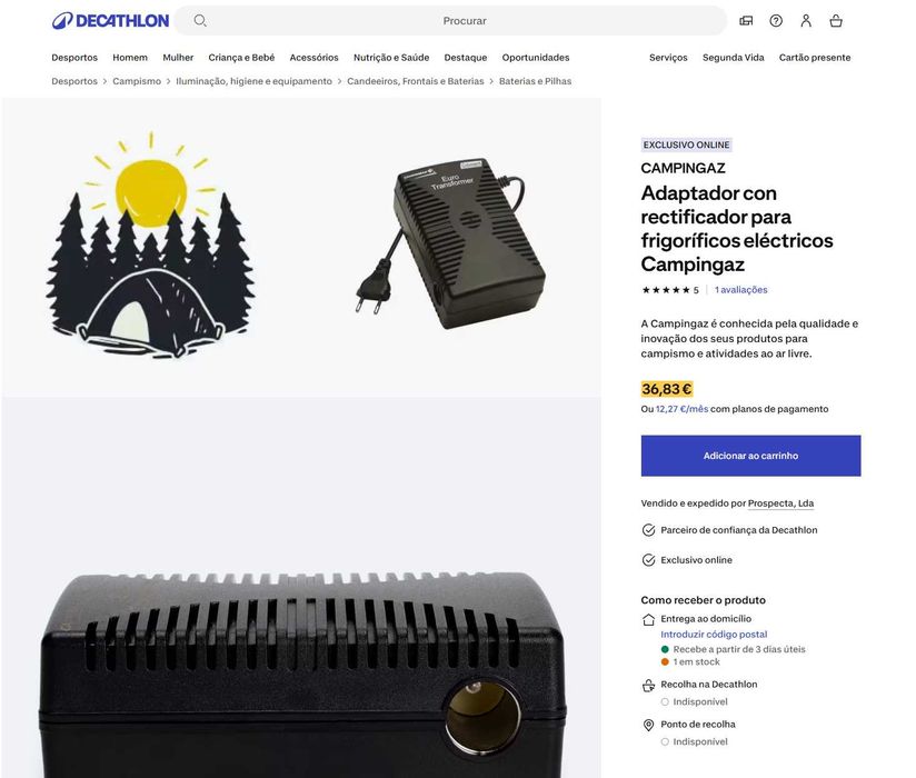 Adaptador con rectificador para frigoríficos eléctricos e outro