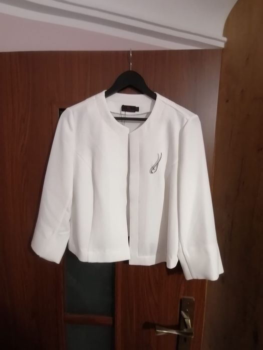 Suknia ślubna, R. 52 (idealna dla kobiet w ciąży) plus bolerko