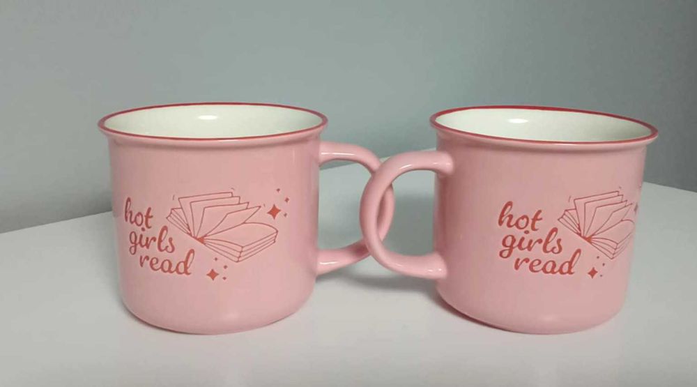 2 kubki dla ksiażkary kolekcja Pepco HOT GIRLS READ