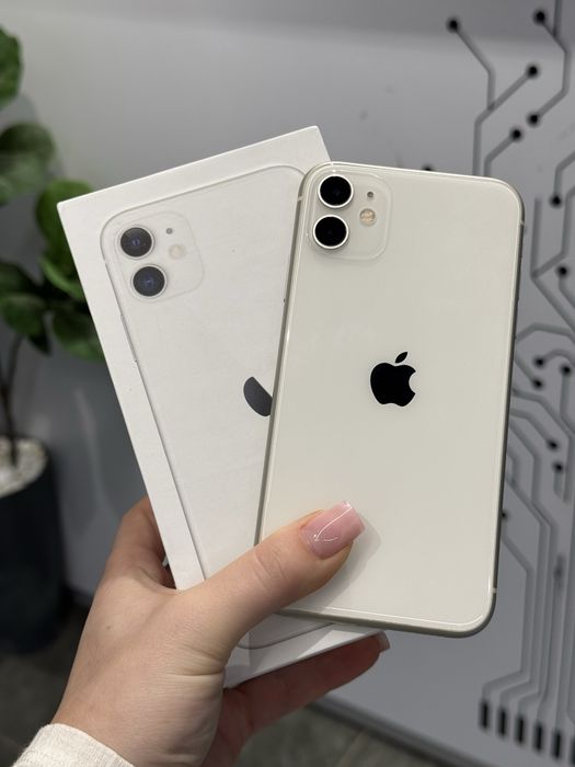 Гарантія • iPhone 11 • White • 128Gb • 100%Акб • Оплата частинами