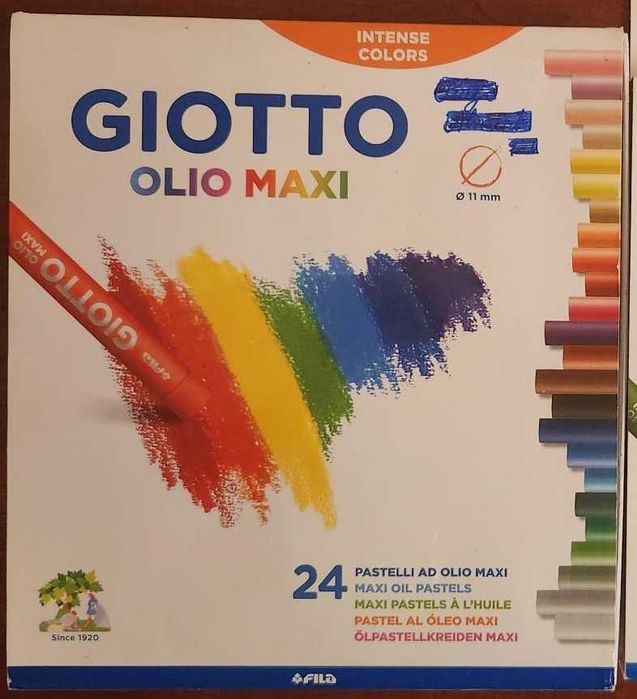 Materiais para desenho e artes visuais, sem uso
