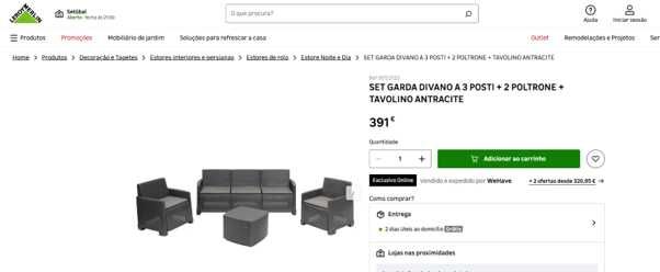 Conjunto de Jardim Garda IPAE PROGARDEN – Novo
