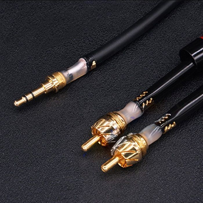 Кабель AUX HiFi, аудио кабель RCA, 3,5 мм